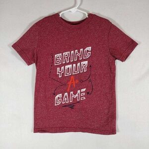 Cat & Jack Tee Shirt Boys Size Small 6-7 Red Short Sleeve Crew Neck